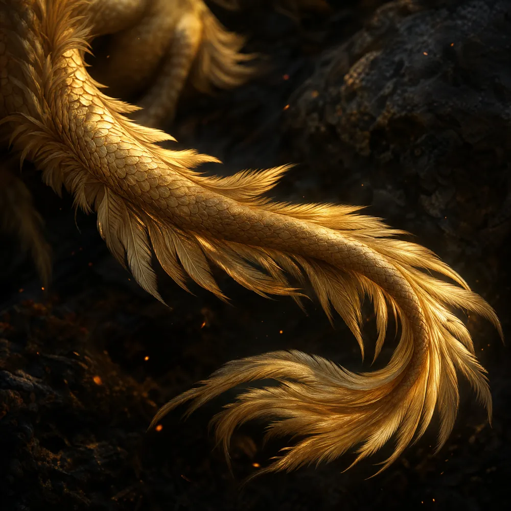The feathertail of a dragon, original fan illustration