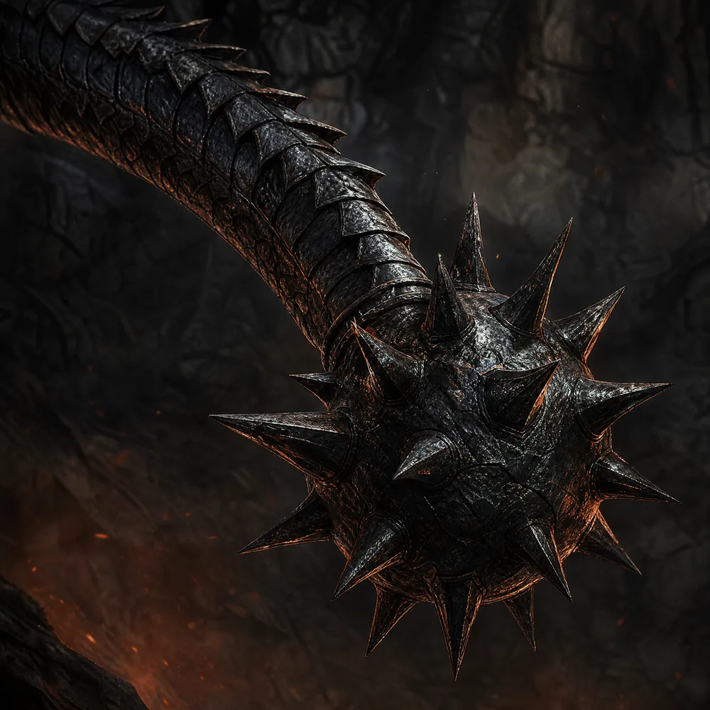 The morningstartail of a dragon, original fan illustration