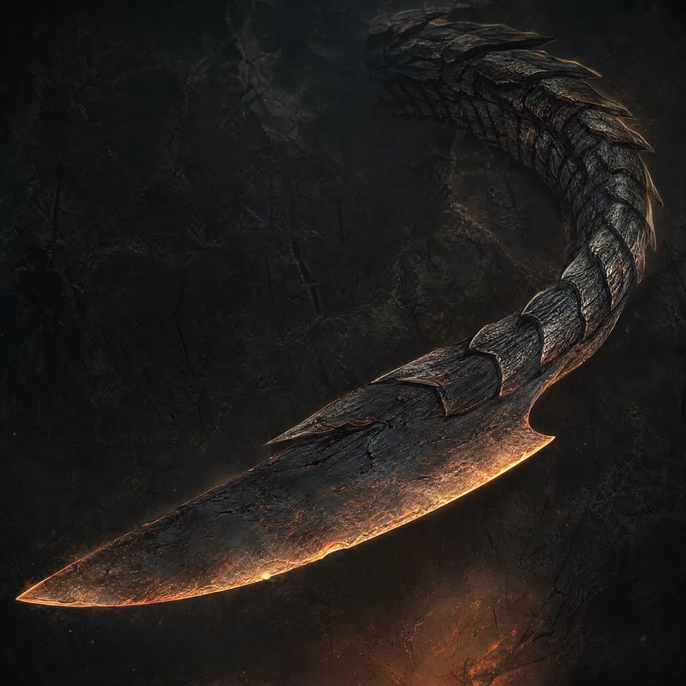 The swordtail of a dragon, original fan illustration
